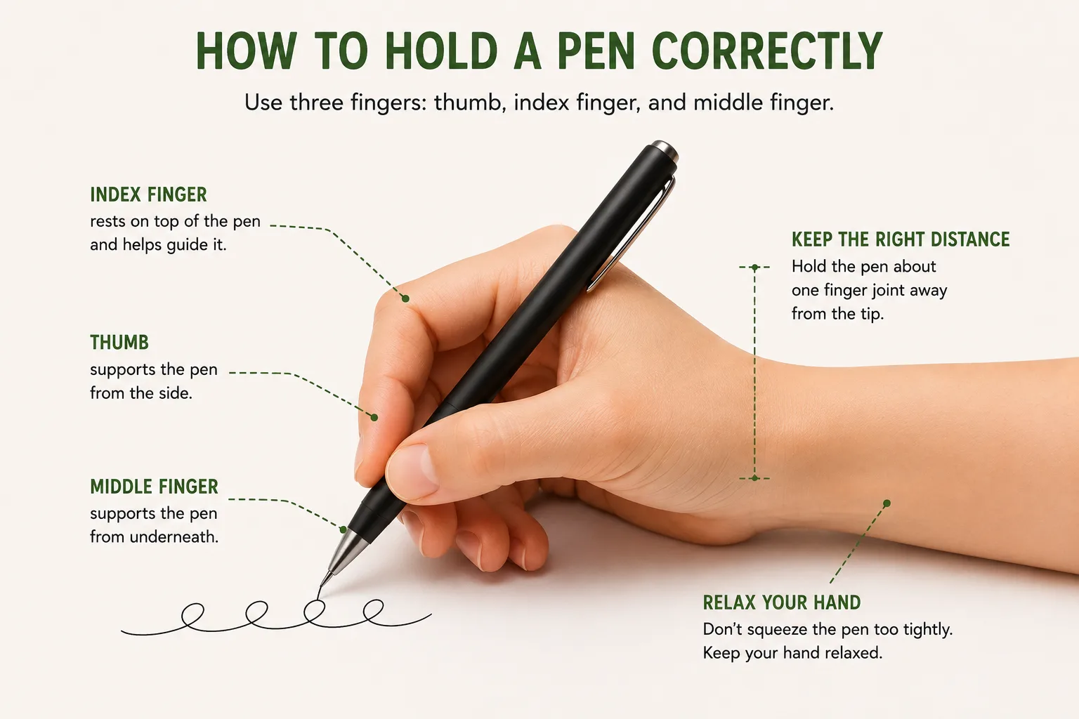 How to Hold a Pen Correctly for Better Handwriting